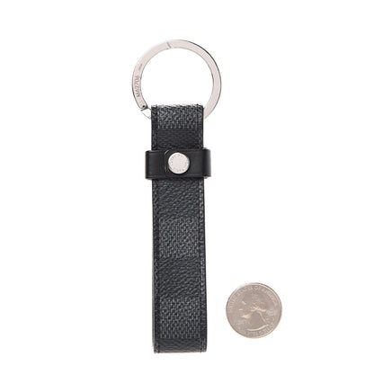 Louis Vuitton Damier Graphite LV Dragonne Key Holder 2 of 3