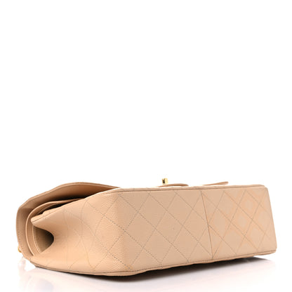 Chanel Caviar Quilted Jumbo Double Flap Beige 4 of 14