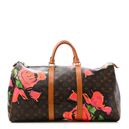 Louis Vuitton Monogram Roses Keepall 50 1 of 12