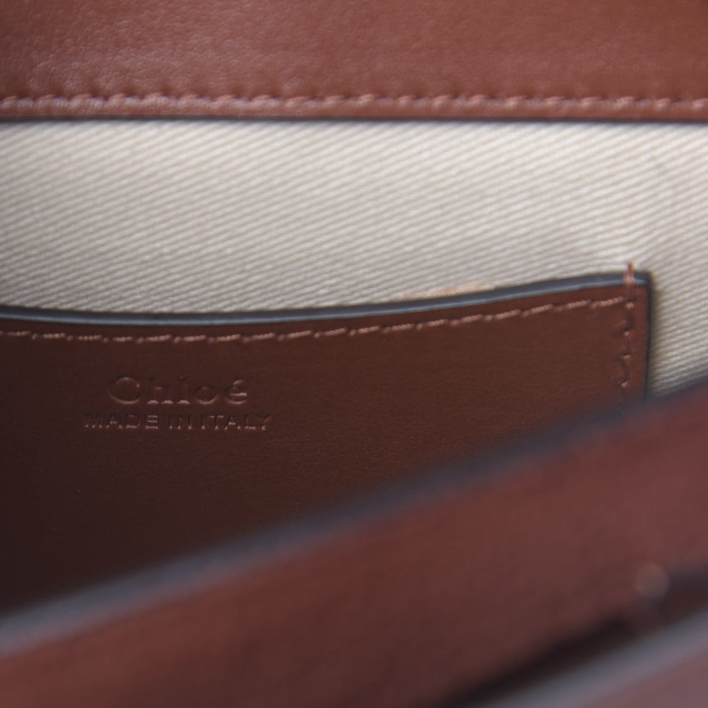 Calfskin Small Tess Bag Sepia Brown