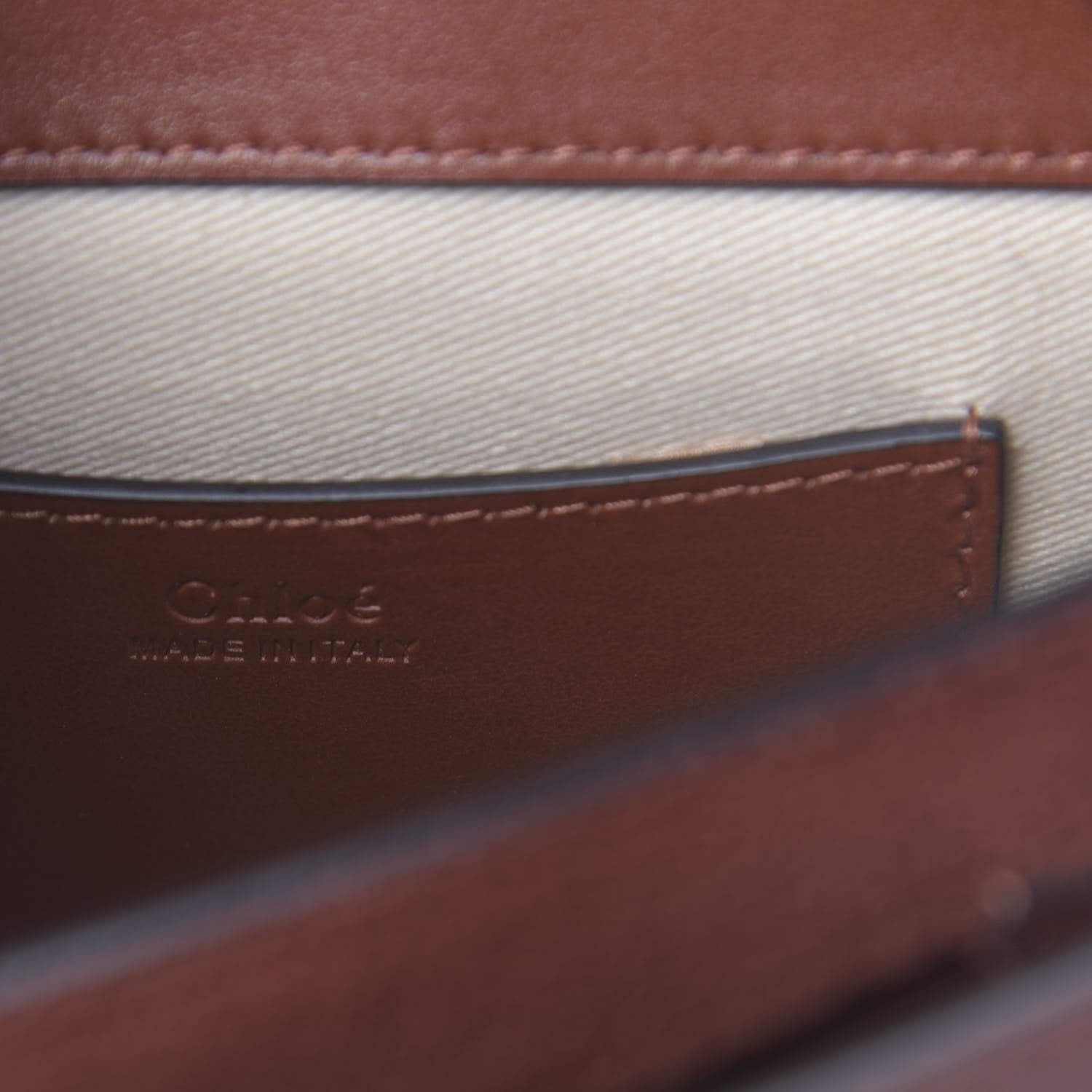 Chloe Calfskin Small Tess Bag Sepia Brown 6 of 9