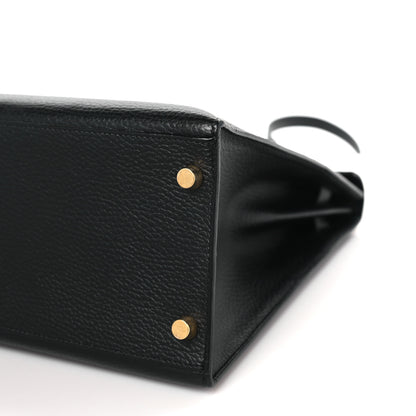 Hermes Vache Liegee Kelly Sellier 35 Black 9 of 12