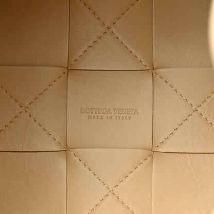 Bottega Veneta Lambskin Maxi Intrecciato Small Cassette Crossbody Bucket Bag Porridge 6 of 9