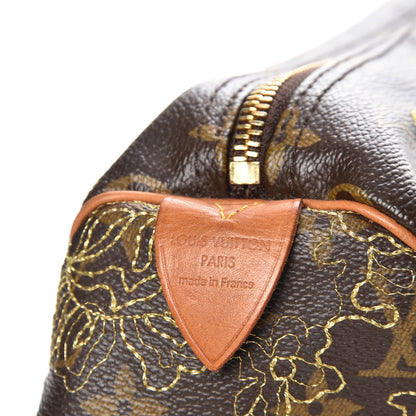 Louis Vuitton Monogram Dentelle Speedy 30 Gold 5 of 12