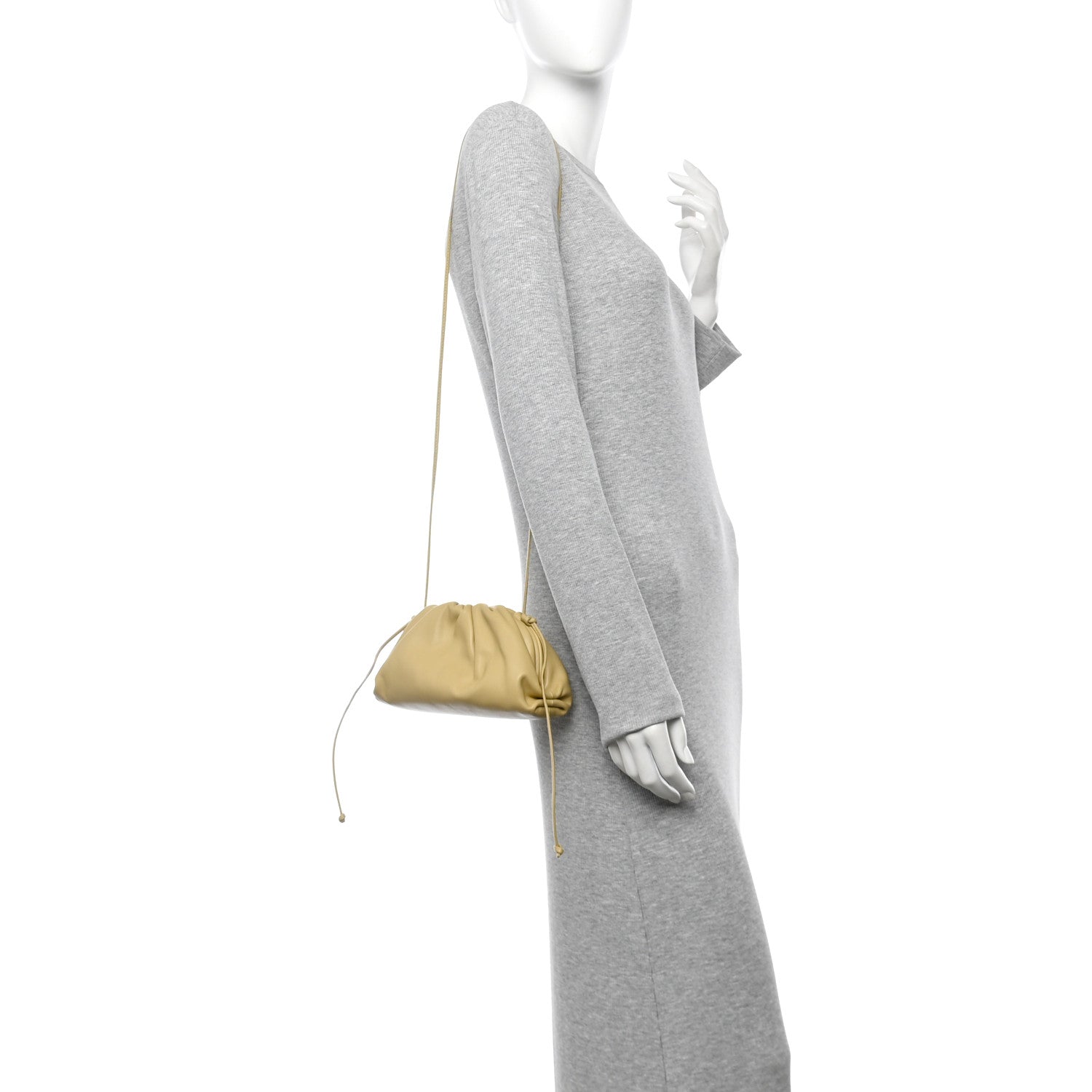 Bottega Veneta Butter Calfskin The Mini Pouch Porridge 2 of 12
