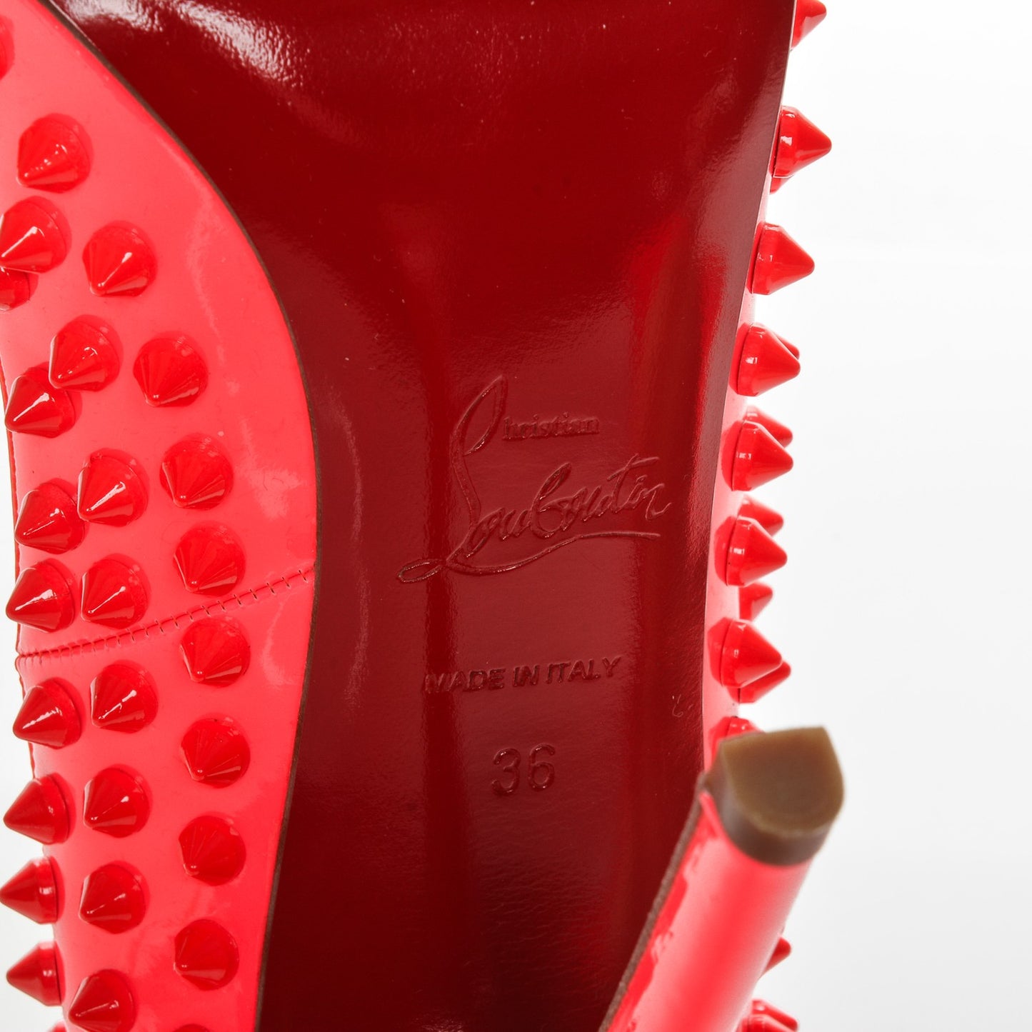 Patent Pigalle Spikes 120 Pumps 36 Fluo Rose Paris