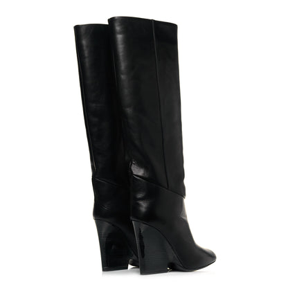 Jimmy Choo Calfskin Cartel Boots 39.5 Black 4 of 7