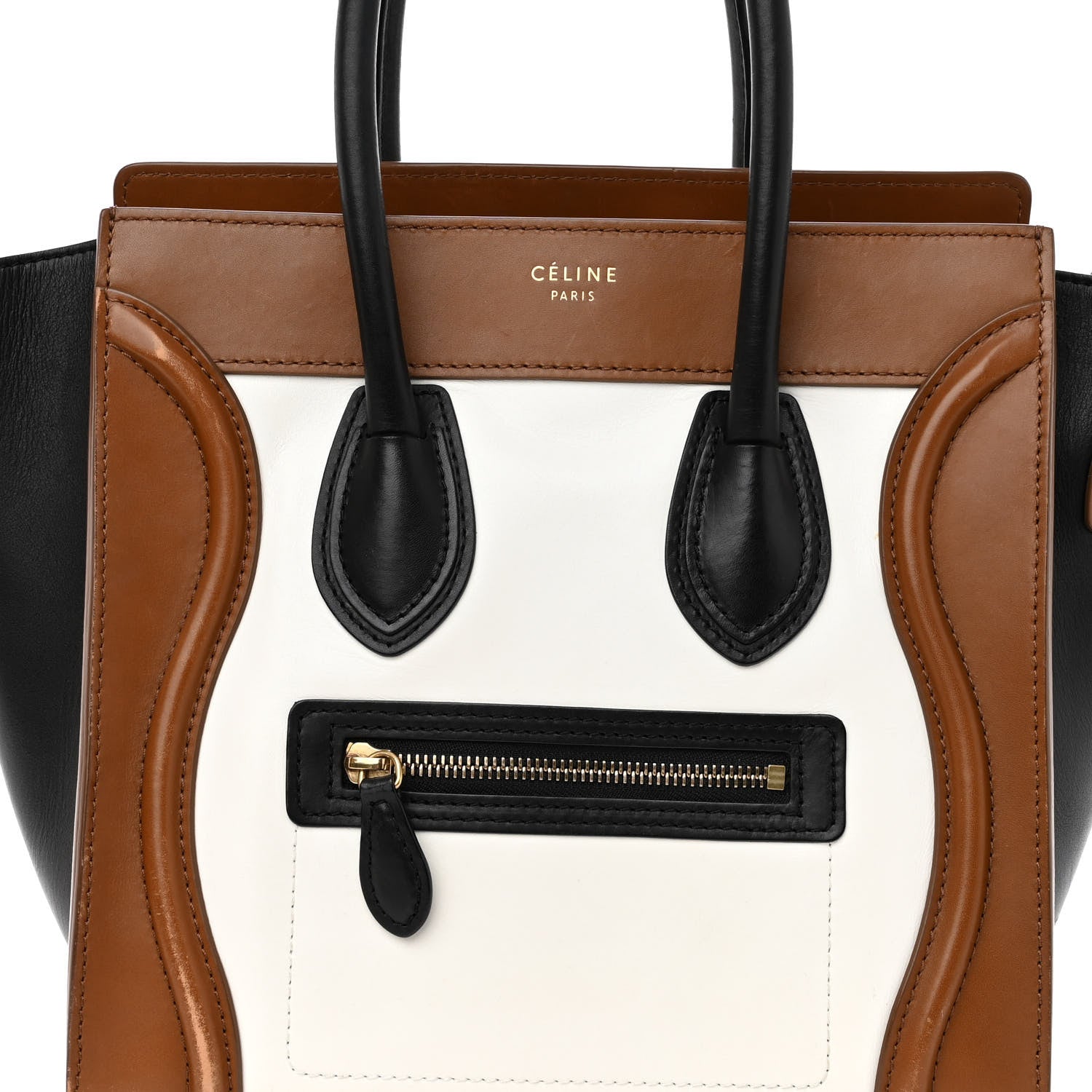 Celine Smooth Calfskin Micro Tri-Color Luggage Brown 9 of 12