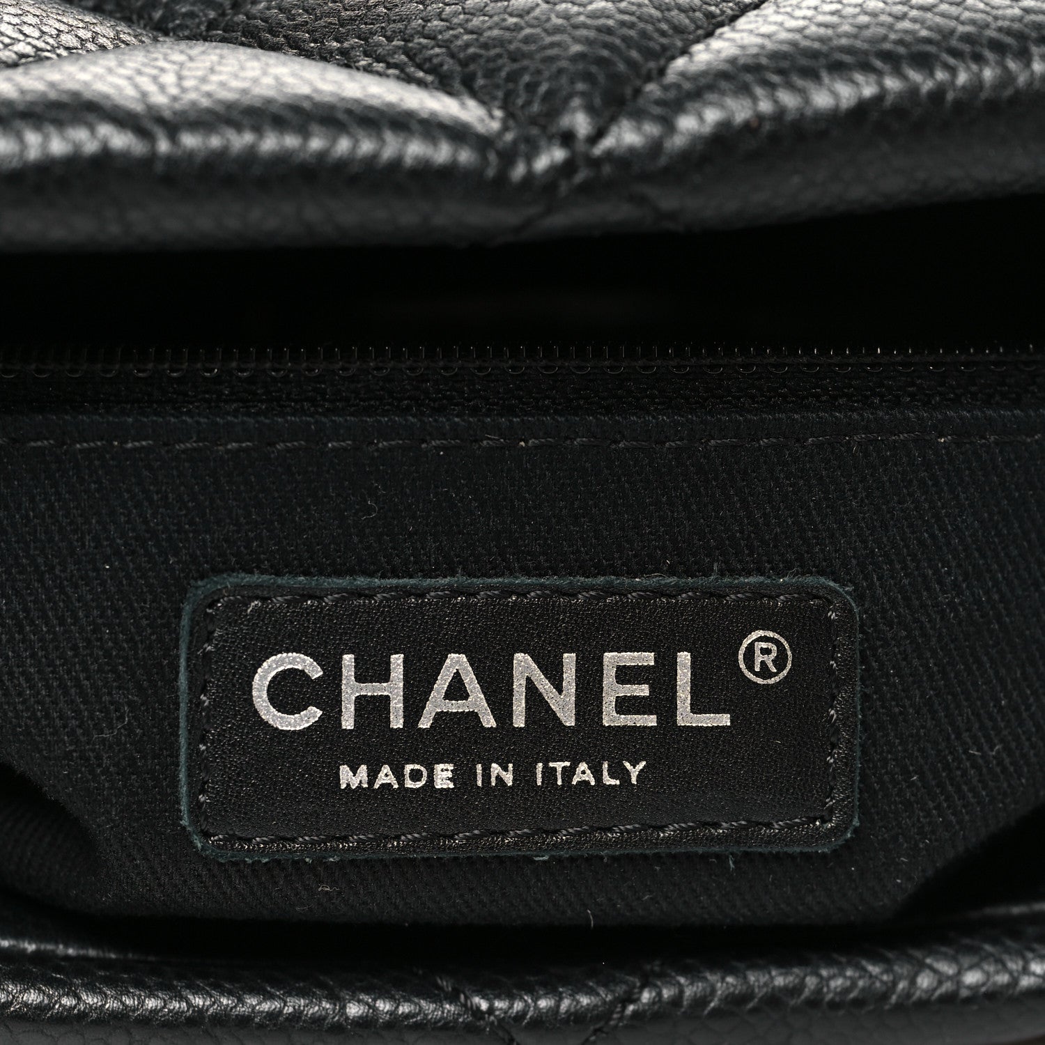 Chanel Caviar Quilted CC Timeless Soft Tote Black 6 of 10