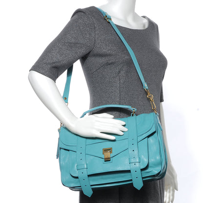 Proenza Schouler Lambskin PS1 Medium Satchel Lagoon 2 of 7