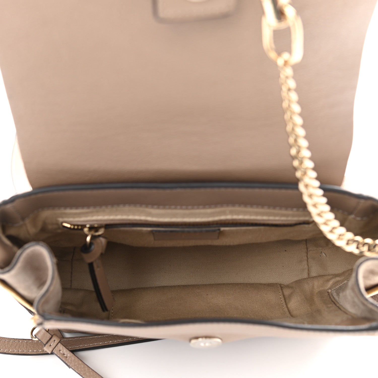 Chloe Suede Calfskin Medium Faye Backpack Motty Grey 4 of 11