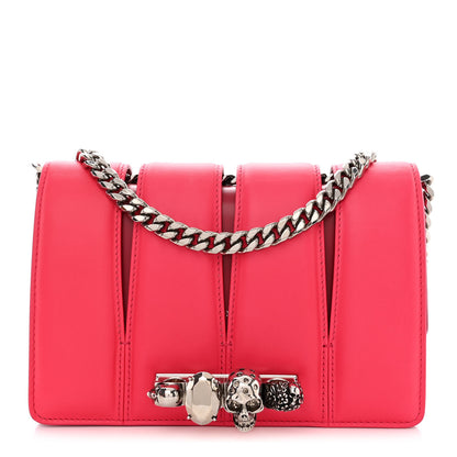 Alexander McQueen Calfskin Small Slash Bag Fuscia Lipstick 1 of 10
