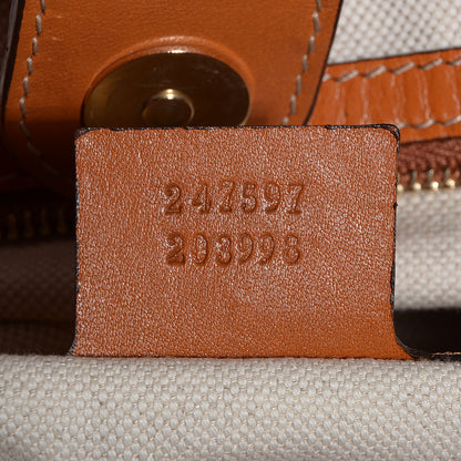 Gucci Monogram Medium Heritage Shoulder Bag Tan 7 of 7