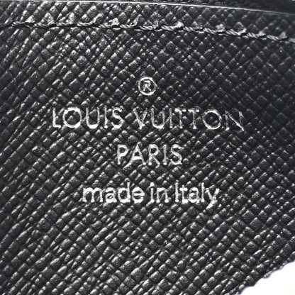 Louis Vuitton Taiga Coin Card Holder Black 6 of 6