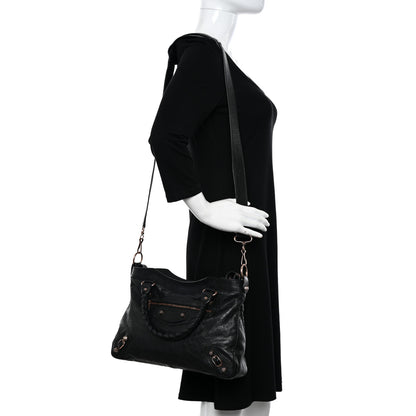 Balenciaga Agneau Giant 12 Rose Gold Hardware Town Black 2 of 12