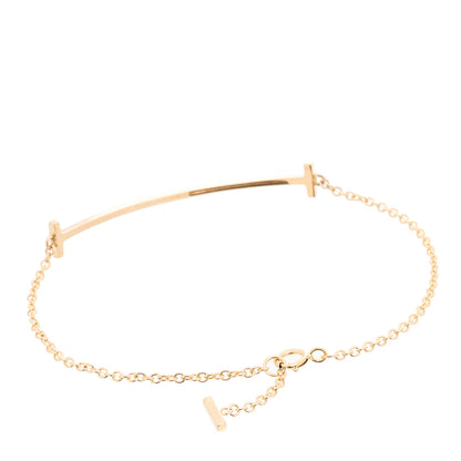 Tiffany 18K Rose Gold T Smile Bracelet 2 of 4