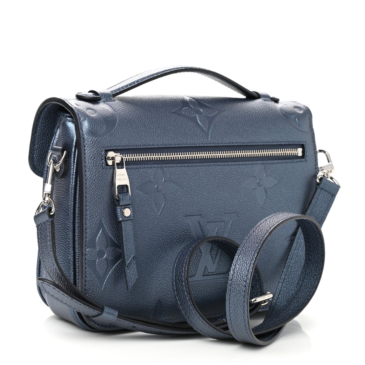 Metallic Empreinte Monogram Giant Pochette Metis Navy Nacre
