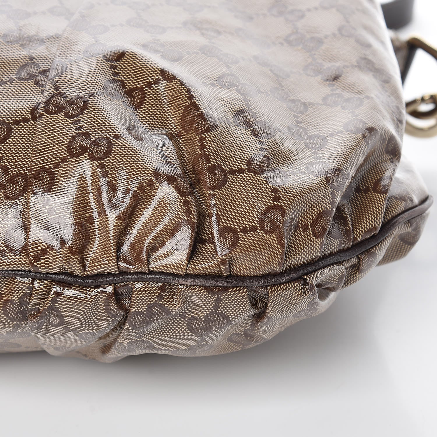 Gucci Crystal Monogram Medium Hysteria Tote Dark Brown 12 of 12