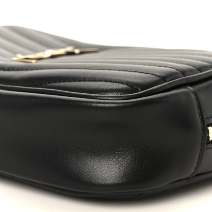 Saint Laurent Calfskin Matelasse Monogram Mini Lou Camera Bag Black Black 10 of 11
