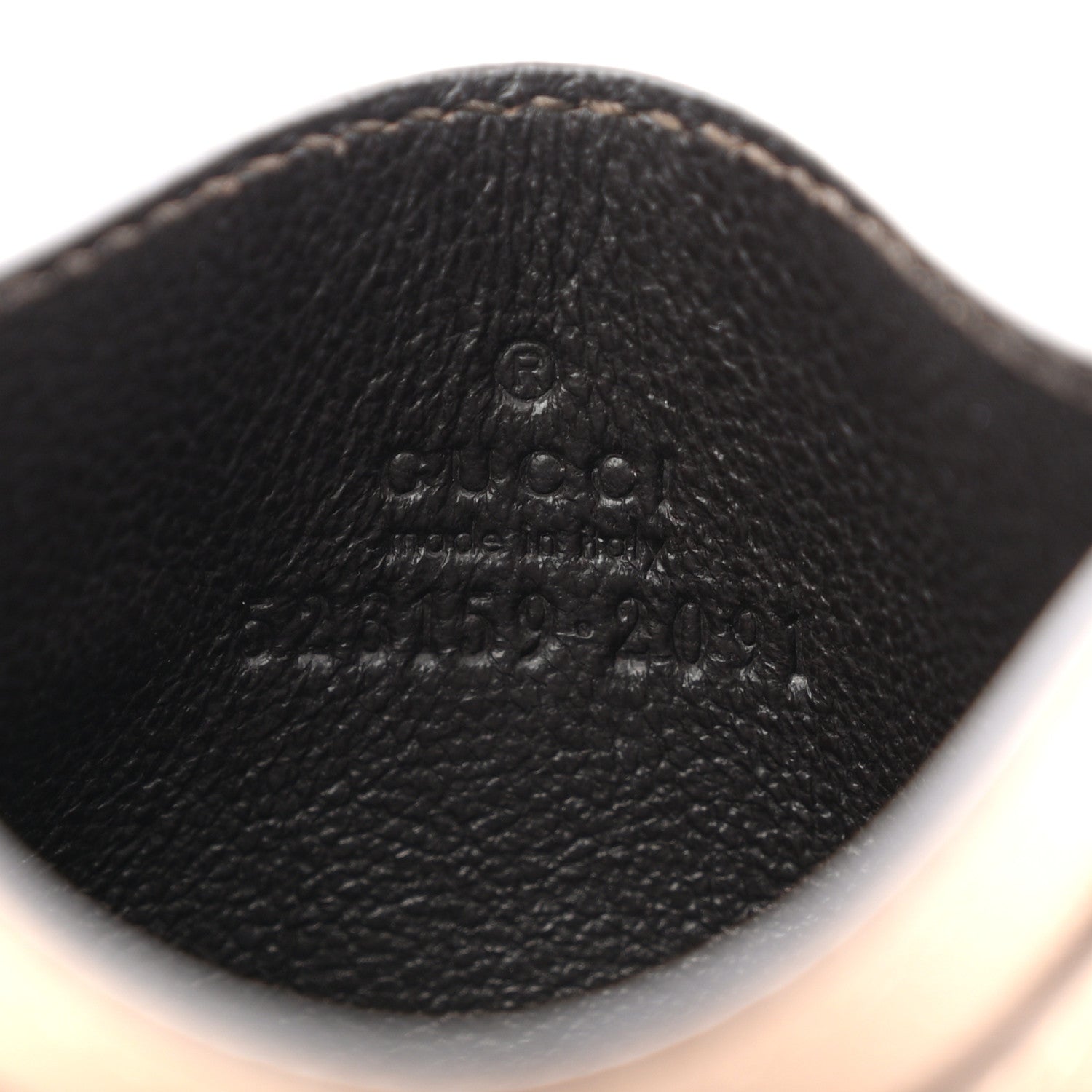 Gucci GG Supreme Monogram Textured Dollar Calfskin Web Ophidia Card Holder Beige Mystic White Oatmeal 6 of 6