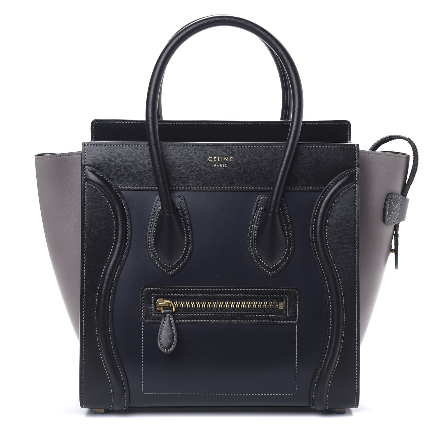 Celine Smooth Calfskin Micro Tri-Color Luggage Dark Blue 1 of 8