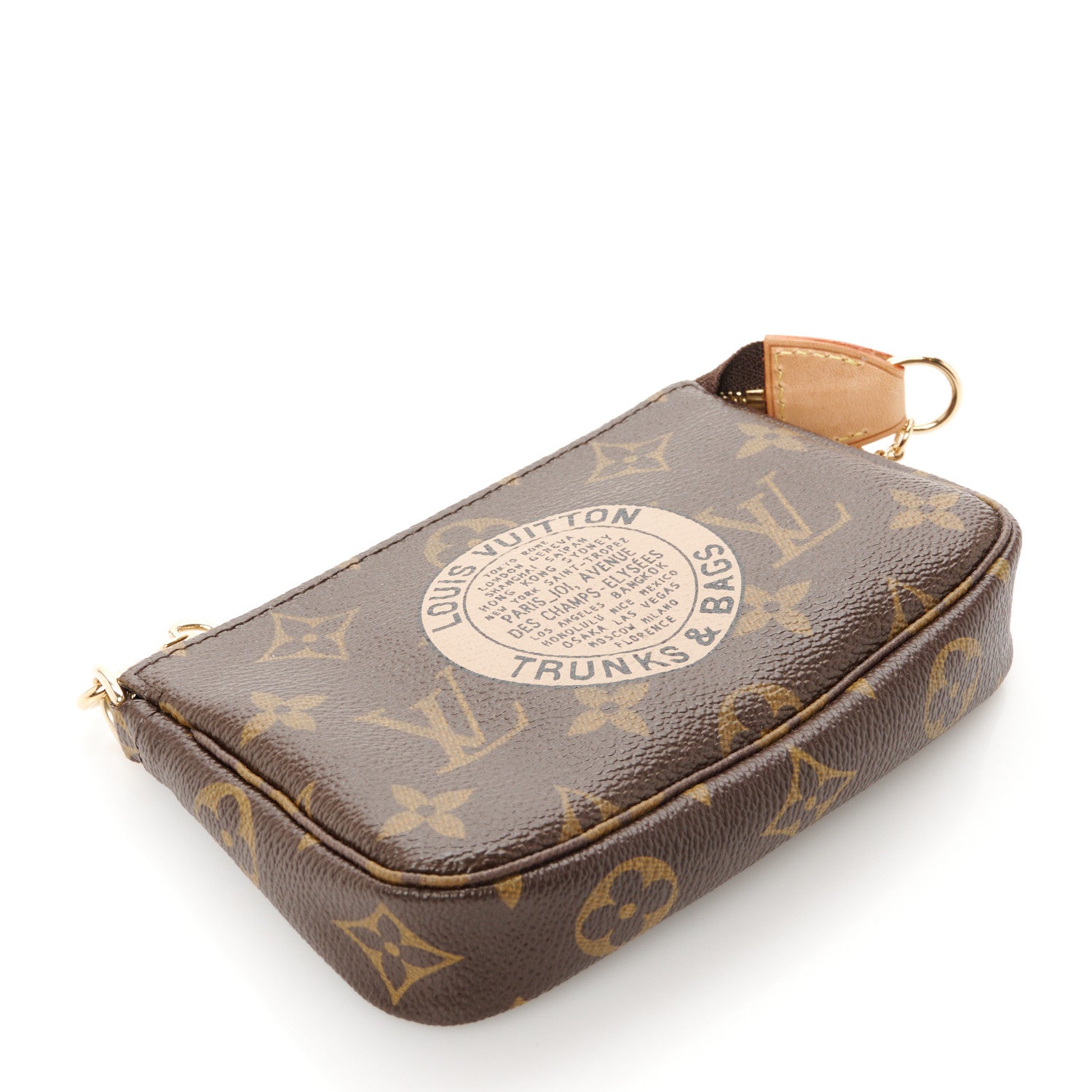 Louis Vuitton Monogram Complice Trunks and Bags Mini Pochette Accessories Beige 4 of 8
