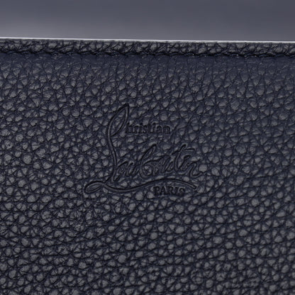 Christian Louboutin Calfskin Spikes Loubinthesky Paloma Clutch Navy 6 of 10