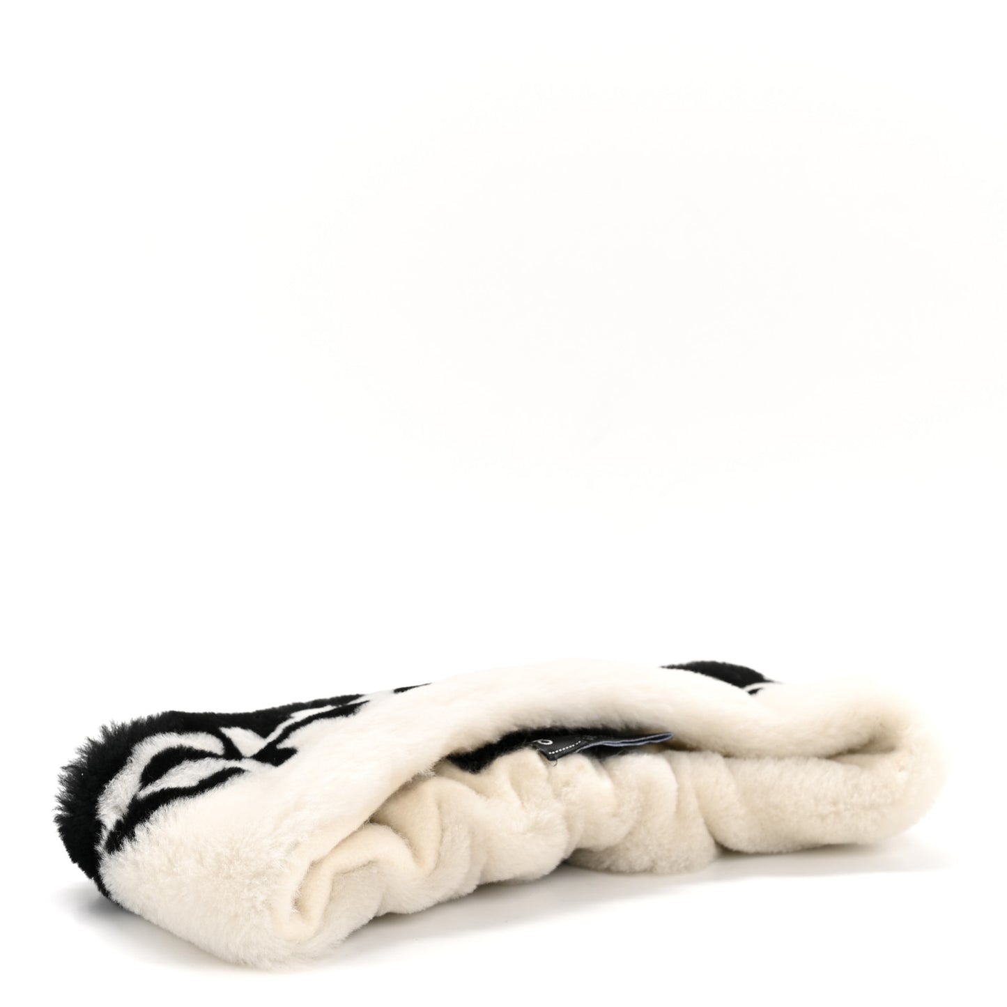 Cashmere Blend Logo Headband White Black