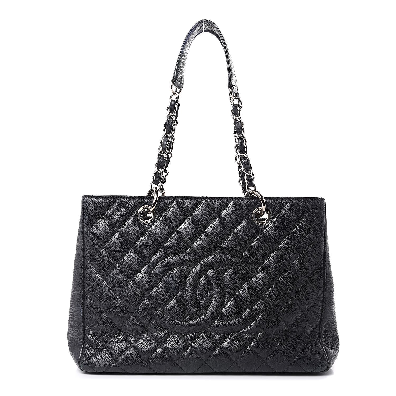 Chanel Caviar Quilted Grand Shopping Tote GST Black 1 of 17