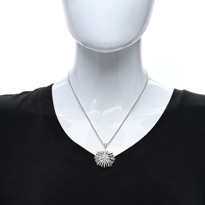 David Yurman Sterling Silver Diamond Large Starburst Pendant Necklace 3 of 4