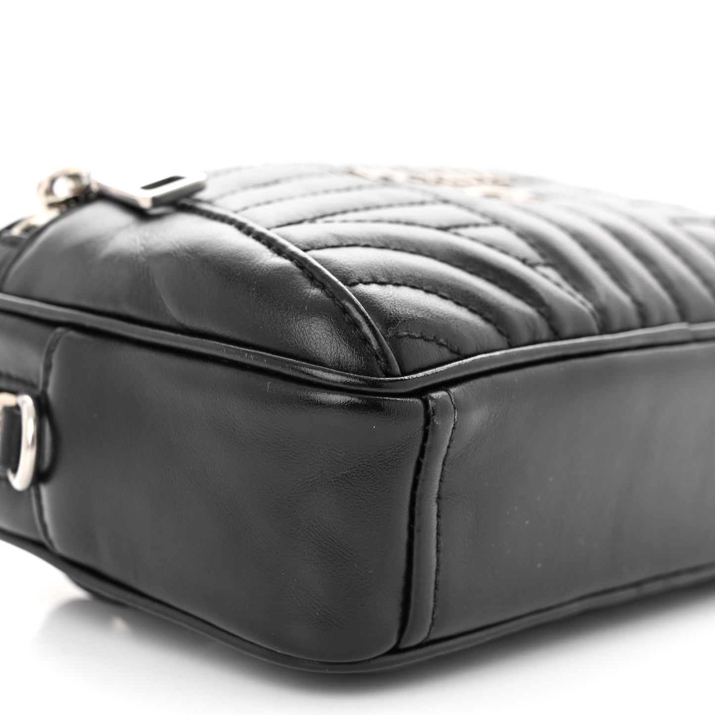 Soft Calfskin Impunture Diagramme Belt Bag Black