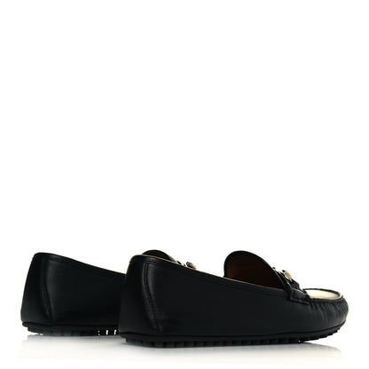 Gucci Miro Soft Calfskin Web Mens Horsebit Driver Loafers 9 Black 4 of 8