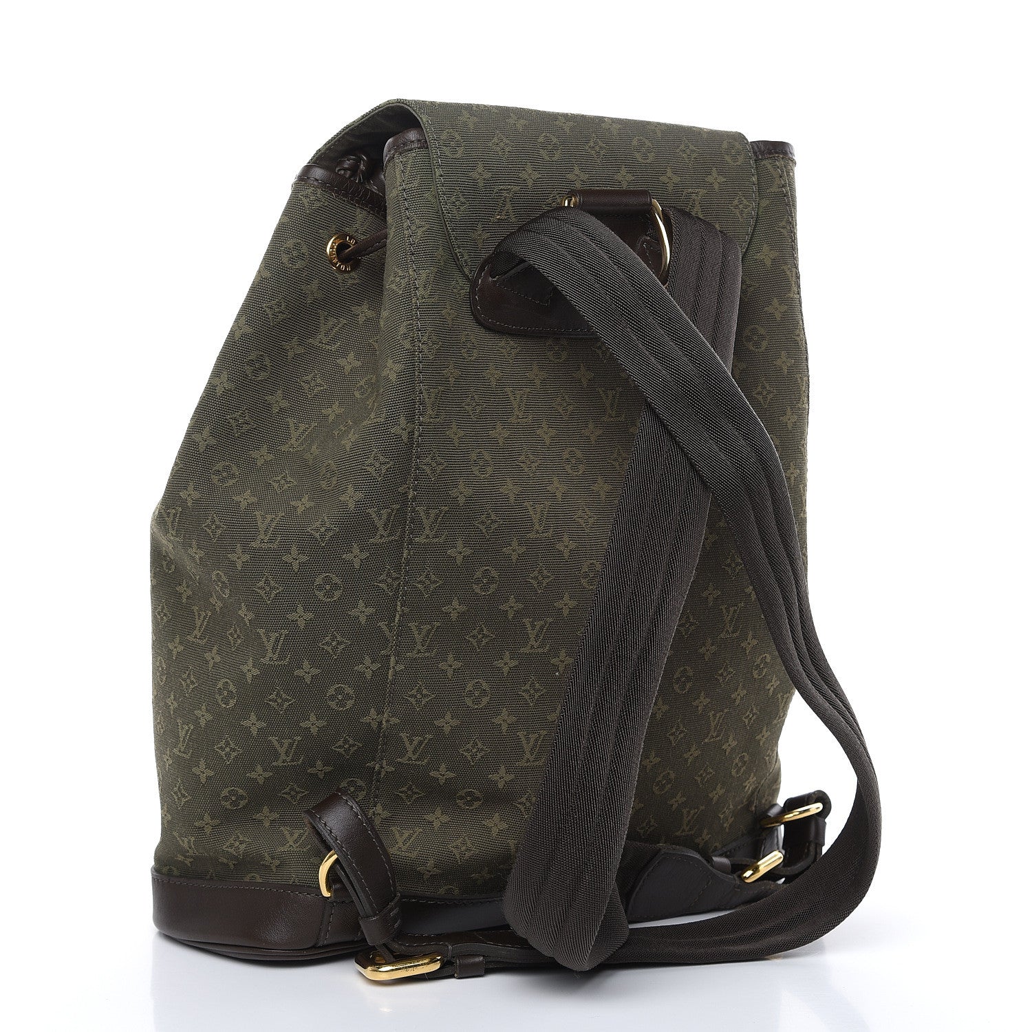 Louis Vuitton Mini Monogram Montsouris GM Backpack Kaki 3 of 11