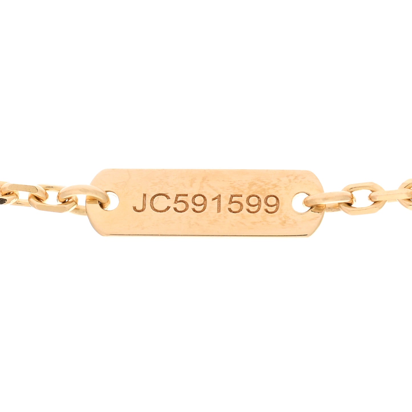 18K Yellow Gold Diamond Vintage Alhambra Pendant Necklace
