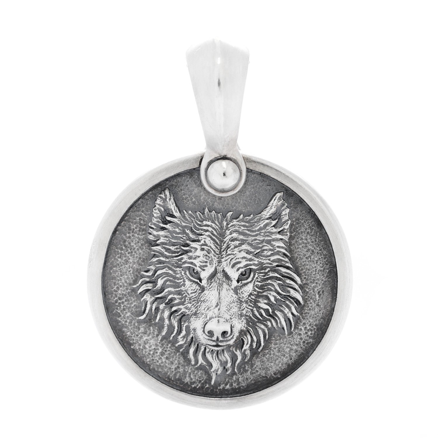 David Yurman Sterling Silver Petrvs Wolf Amulet Pendant 1 of 4