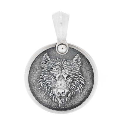 David Yurman Sterling Silver Petrvs Wolf Amulet Pendant 1 of 4