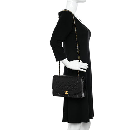 Chanel Lambskin Quilted Medium Single Flap Black 2 of 10
