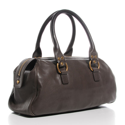 Saint Laurent Sheepskin Muse Bowler Grey 3 of 9
