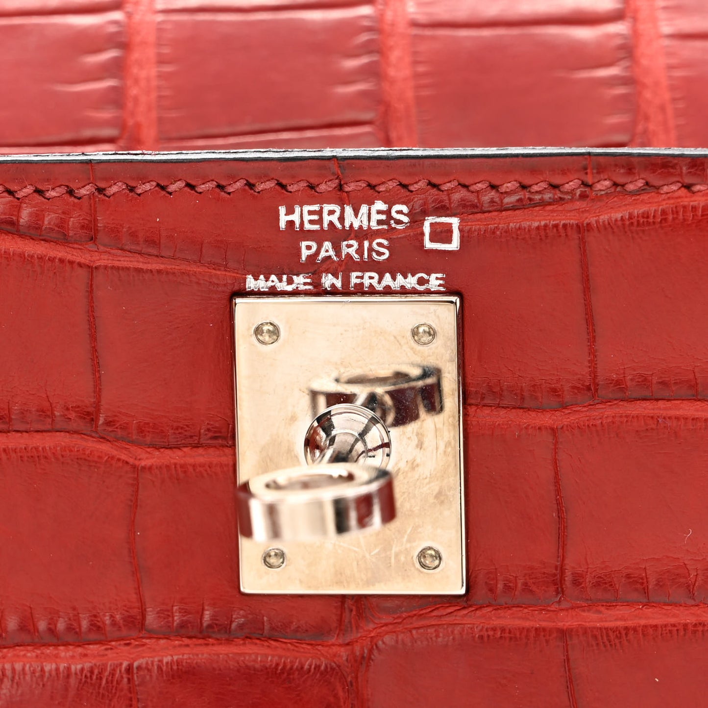 Matte Alligator Kelly Danse Belt Bag Braise