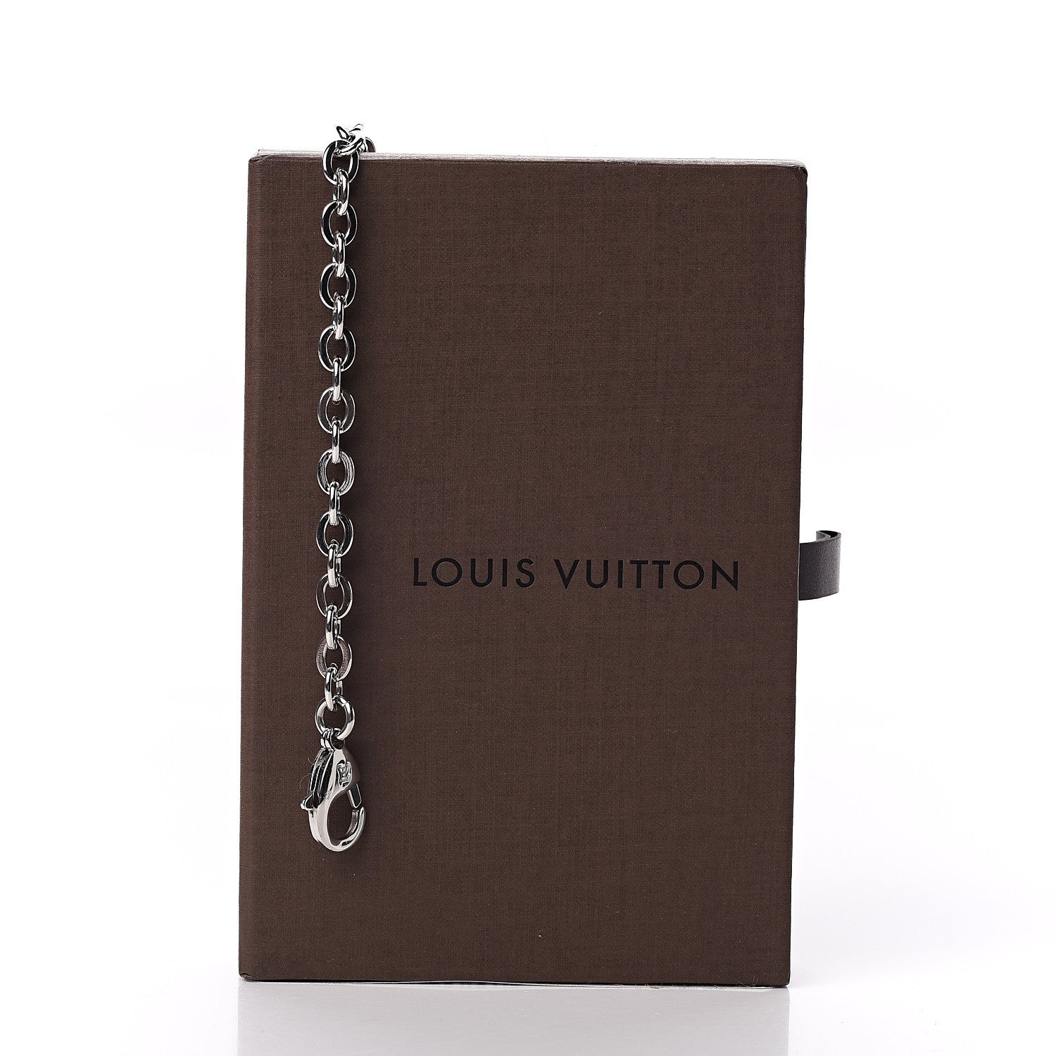 Louis Vuitton Felicie Chain Long Shoulder Strap Silver 4 of 4