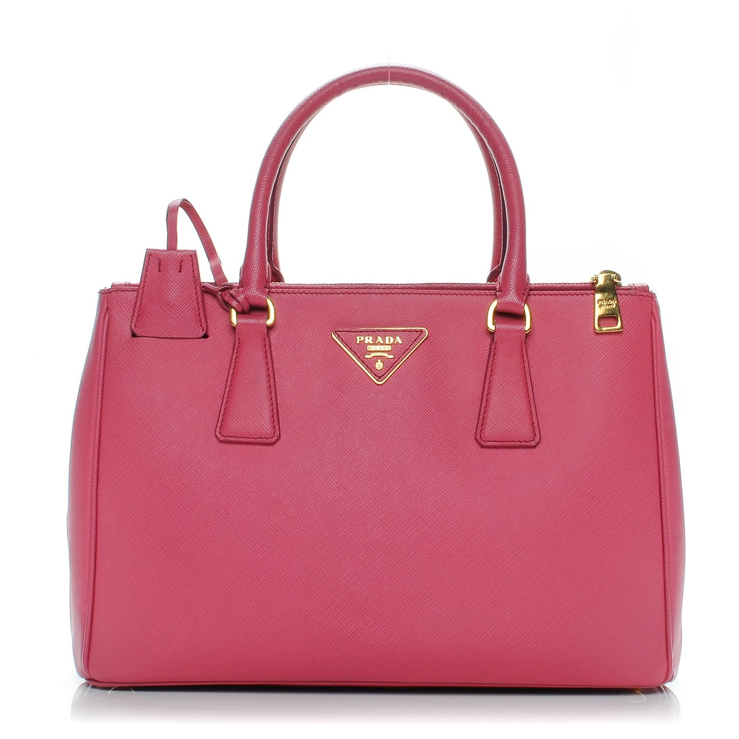 Saffiano Small Galleria Double Zip Tote Peonia