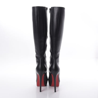 Christian Louboutin Calfskin Bianca Botta 140 Knee Boots 37 Black 6 of 10