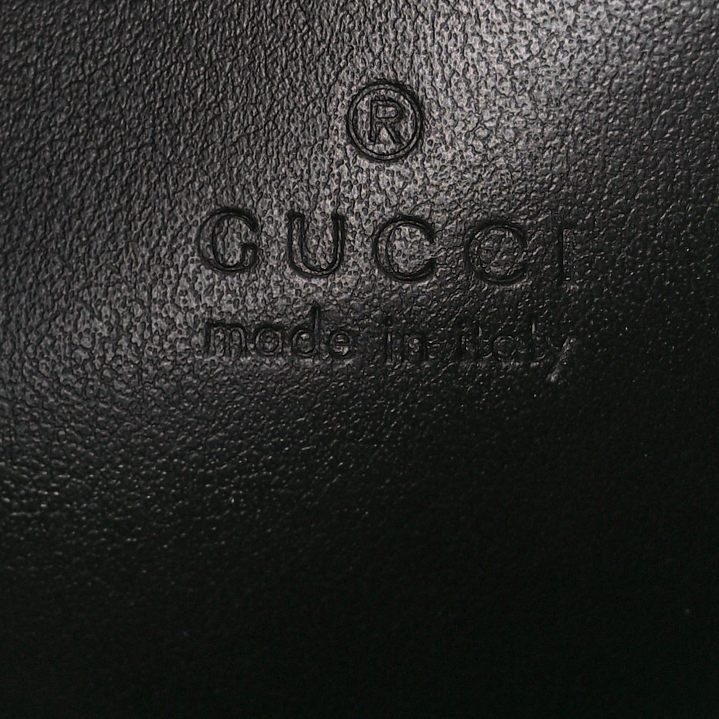 Calfskin Matelasse Monochrome Mini GG Marmont Chain Shoulder Bag Black