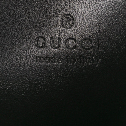 Gucci Calfskin Matelasse Monochrome Mini GG Marmont Chain Shoulder Bag Black 6 of 11