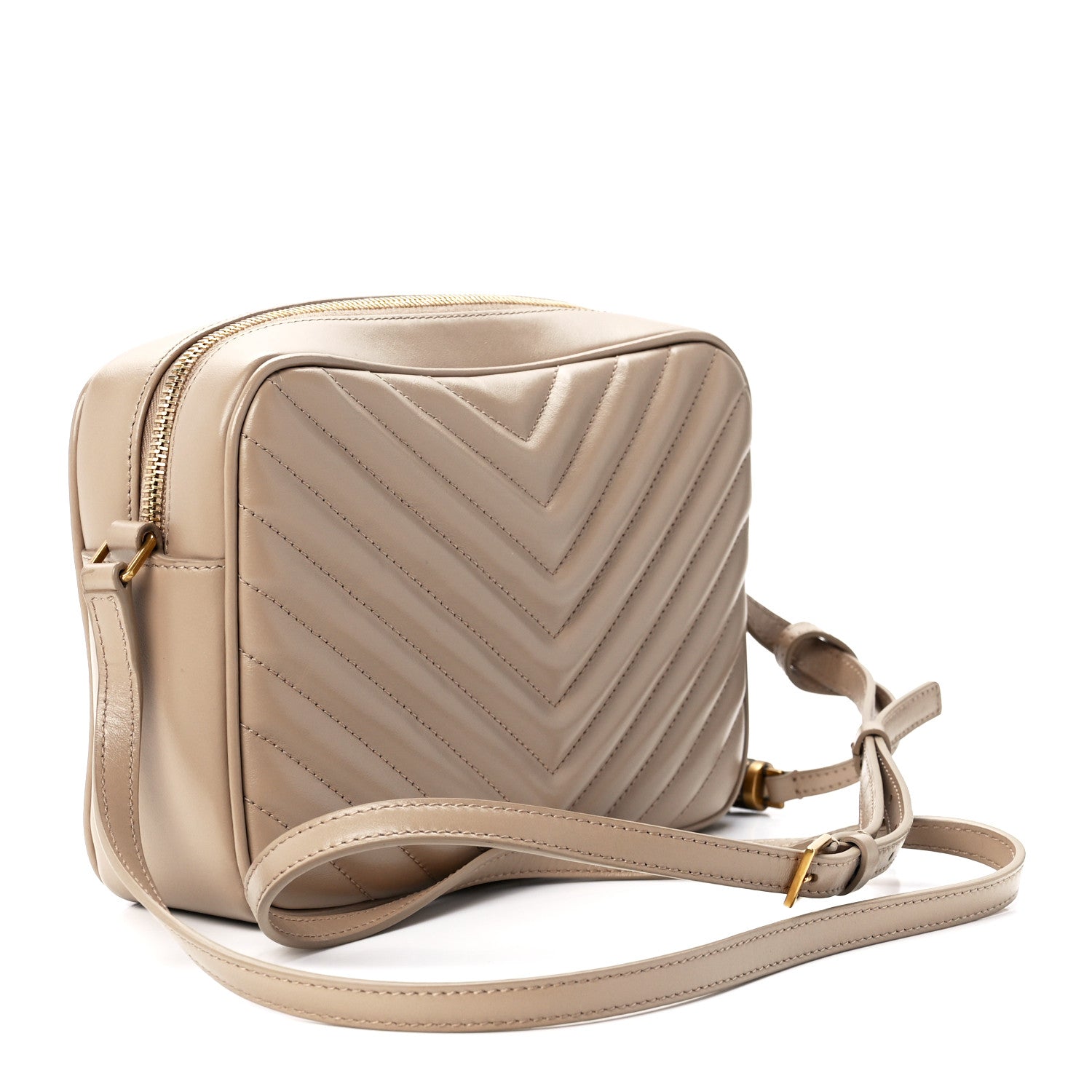 Saint Laurent Calfskin Matelasse Monogram Lou Camera Bag Nude Powder 3 of 11