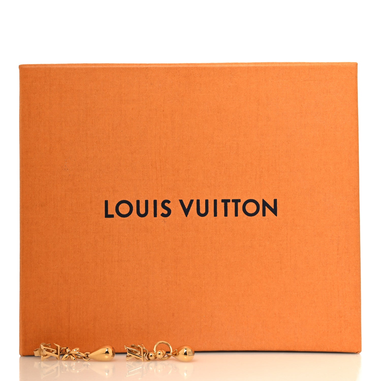 Louis Vuitton Metal LV Flower Drop Gold 4 of 4