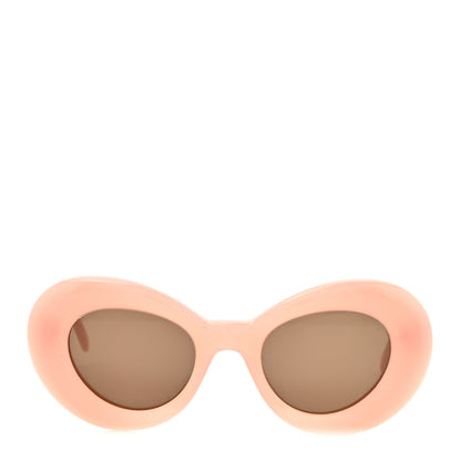 Loewe Acetate Curvy Round Sunglasses LW40112I Pink 2 of 7