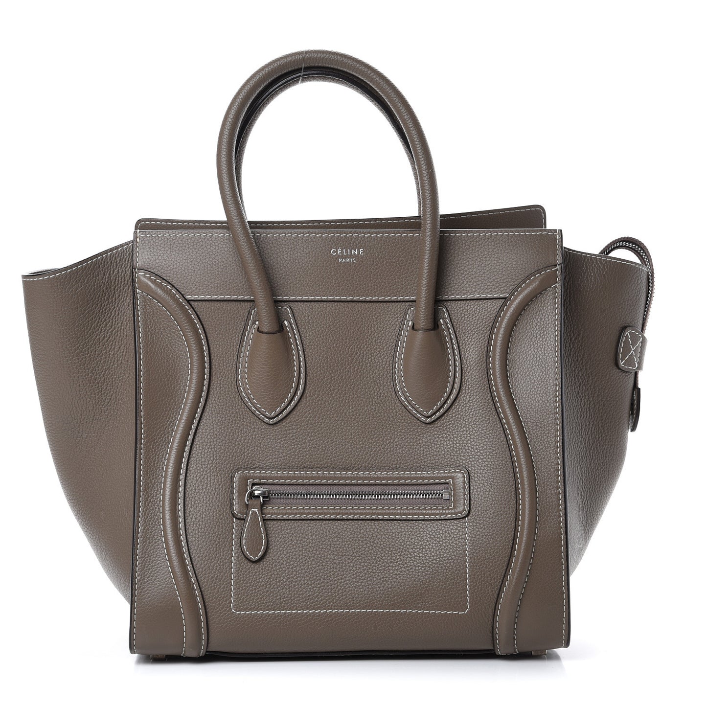 Drummed Calfskin Mini Luggage Souris