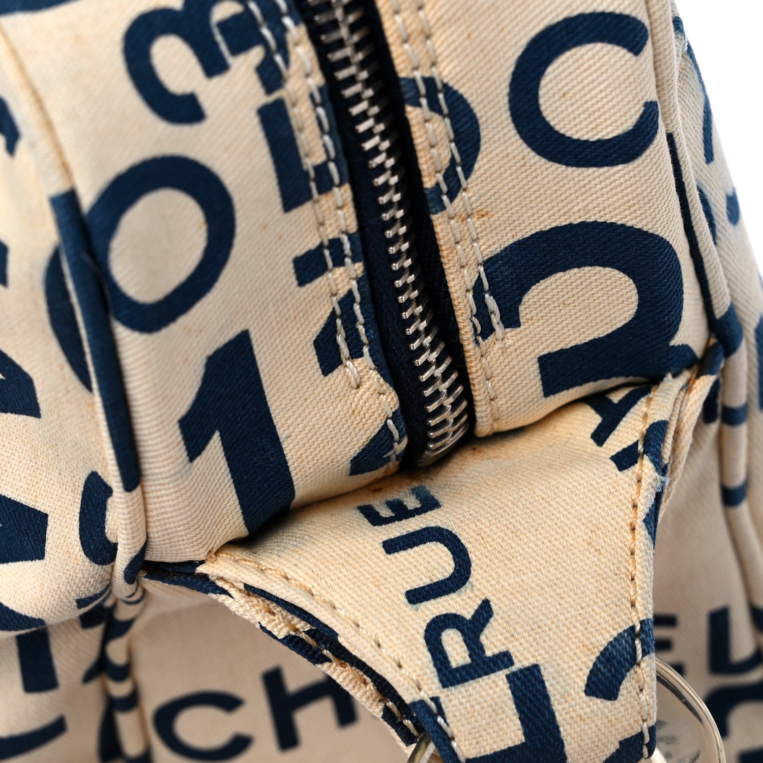 Chanel Canvas 31 Rue Cambon Shoulder Bag White Blue 11 of 12
