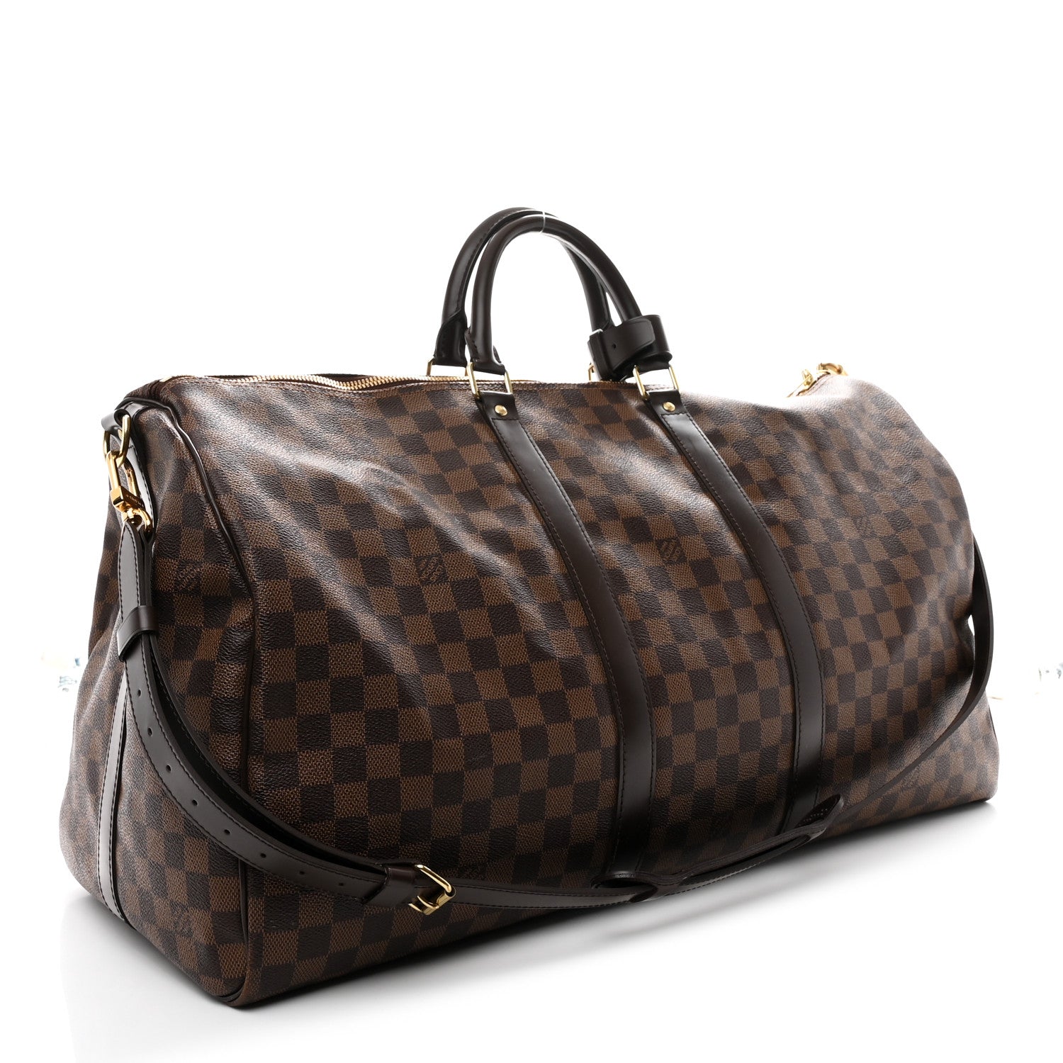 Louis Vuitton Damier Ebene Keepall Bandouliere 55 2 of 10